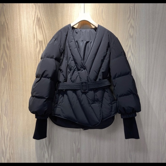 New Puff Down Quilted Tan color Streetwear Fashion women Autumn Winter Coat - Picture 9 of 16